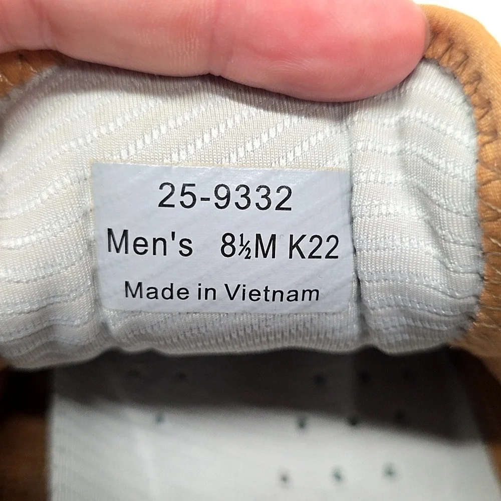Johnston & Murphy Mens 8.5 Tan Leather TRUFOAM Sneaker 25-9332‎